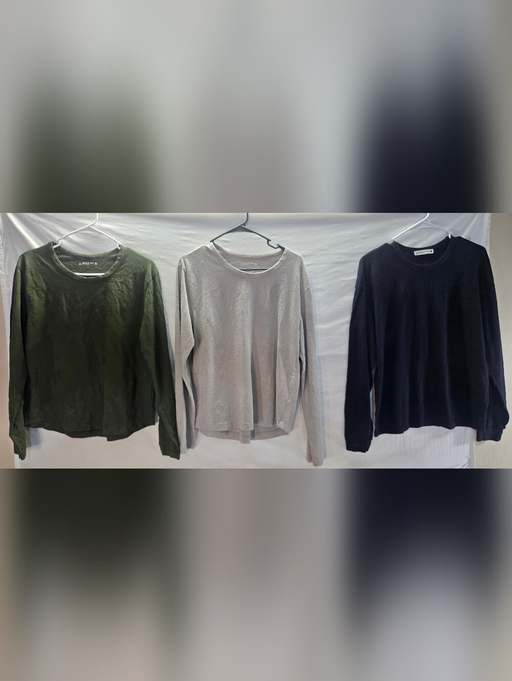 Lot of 3 American Giant Women's Size Medium Long Sleeve Shirts NWOT